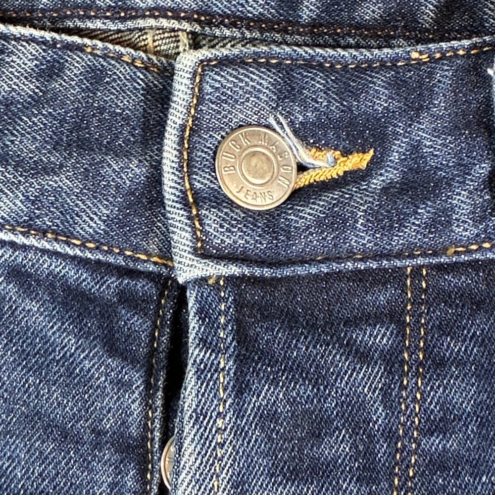 Buck Mason Maverick Slim Jeans Mens 33x34 [Fits 33x33] Button Fly Double Dipped - Picture 9 of 16